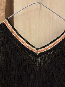 Stylish Black Knit Sweater