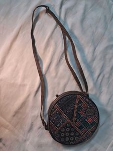 Boho Round Patchwork Printed Sling Bag✧