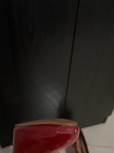 Red 6 Inches Pencil Heels