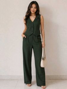 Chic Vest and Pant Set
