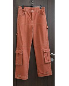 Orange Cargo Pants