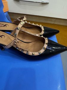Black Studded Heels
