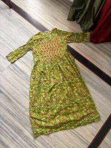 Green Maternity Kurta