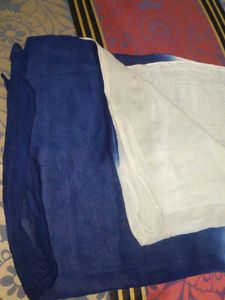 Blue and White Ombre Dupatta
