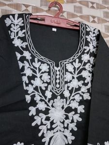 Embroidered Black Tunic