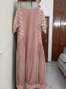 Bohemian Floral Print Kurta Dress