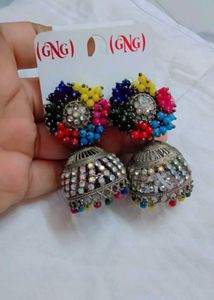 Elegant Jhumka Earrings Set