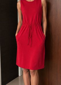 Red Sleeveless Dress