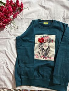 Graphic Print Crewneck Sweatshirt