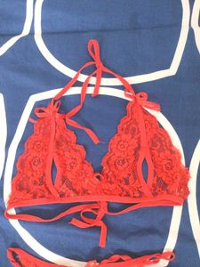 Red Lace Lingerie Set