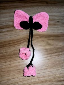 handmade crochet bow hair accessories