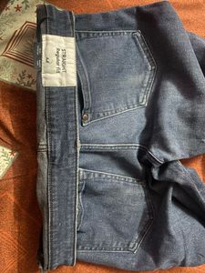 Men's navy blue straight fit Jeans