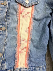 Unique Floral Patchwork Denim Jacket