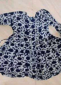 Chic Floral Print Kurta