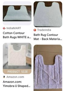 Plush U-Shaped Bath Mat