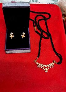 Elegant Mangalsutra &amp; Earring Set💃💃