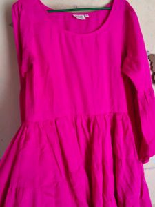 Vibrant Pink Tiered dress