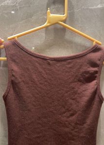 Ribbed Corset Tank Top. Size  S