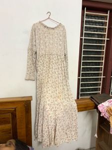 Vintage Floral Lace Maxi Dress