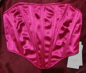 Satin Pink Corset Top