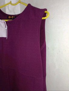 Stylish Maroon &amp; Cream Color onepiece