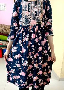 Beautiful Floral Print Kurta