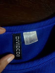 Vibrant Blue Ribbed Tank Top