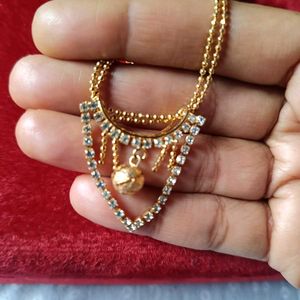 Gold-Tone Necklace and Earring Set