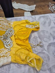 Elegant Yellow Embellished Gown