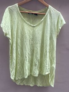 Light Green V-Neck T-Shirt