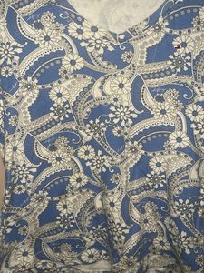 Tommy Hilfiger Blue Paisley V-Neck Tee