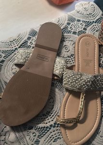 Embellished Flat Sandals