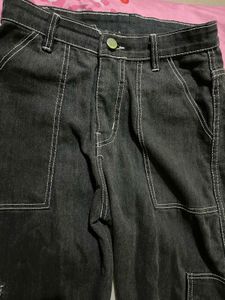 Stylish Grey Cargo Jeans