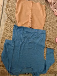 Lace-Up Detail Top &amp; Skirt