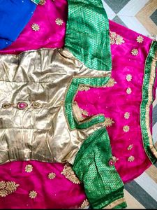 Designer Pink & Gold Lehanga