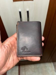 Real Leather-Tri fold Wallet
