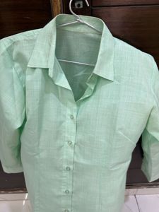 Light Green Collared Shirt
