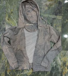 Grey Zip-Up Hoodie