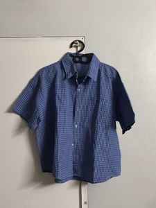 Oversized Blue checkered shirt