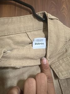 Tan Cargo Mini Skirt