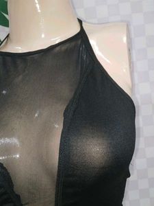 (800]Sheer Halter Top