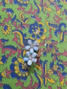 Cute Blue Flower Hair Clip