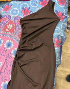 One Shoulder Ruched Dress