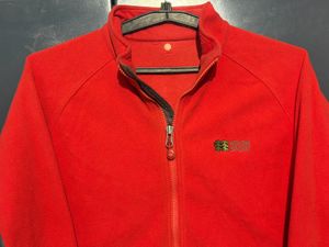 Kolon Sport Og Red &amp; Gray Zip-Up Jacket