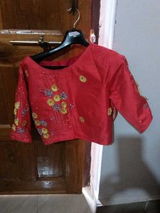 Pink Tie-Dye with Embellishments saree