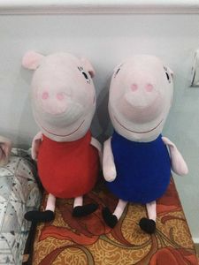 Peppa Pig Plush Toys (Set of 2)