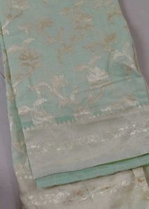 Elegant Pastel Green Saree