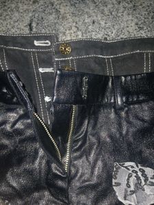Edgy Faux Leather Mini skirt