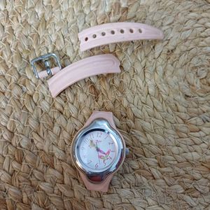 Titan Zoop Pink Butterfly Watch Dial for Kids