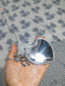 laneige Heart Shaped Keychain Mirror
